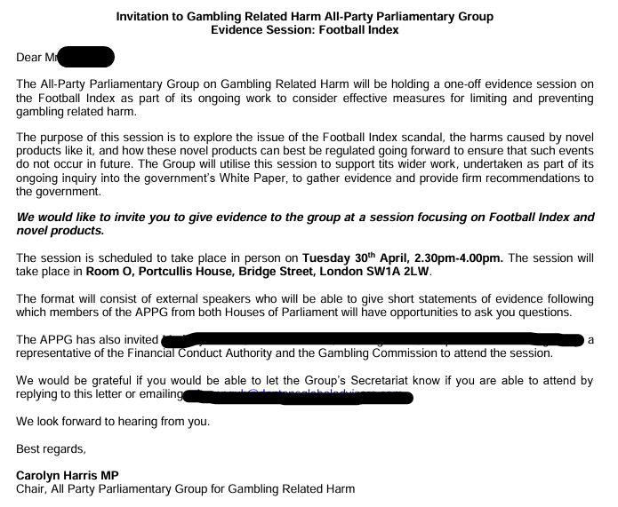 Date for your #footballindex diaries! Would love London based victims to meet, attend &amp; support the session but conscious it is a work day!