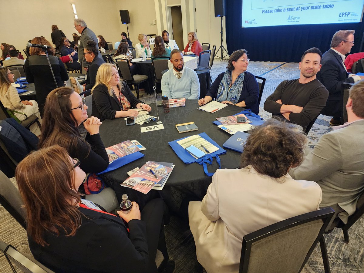 GAPartnership's tweet photo. The #GAEPFP site has arrived in D.C. for the national @epfp_iel conference #WPS24. Gonna be a great week of learning and networking for our fellows.  #InformingLeadersImprovingEducation https://t.co/8Piu3robgK