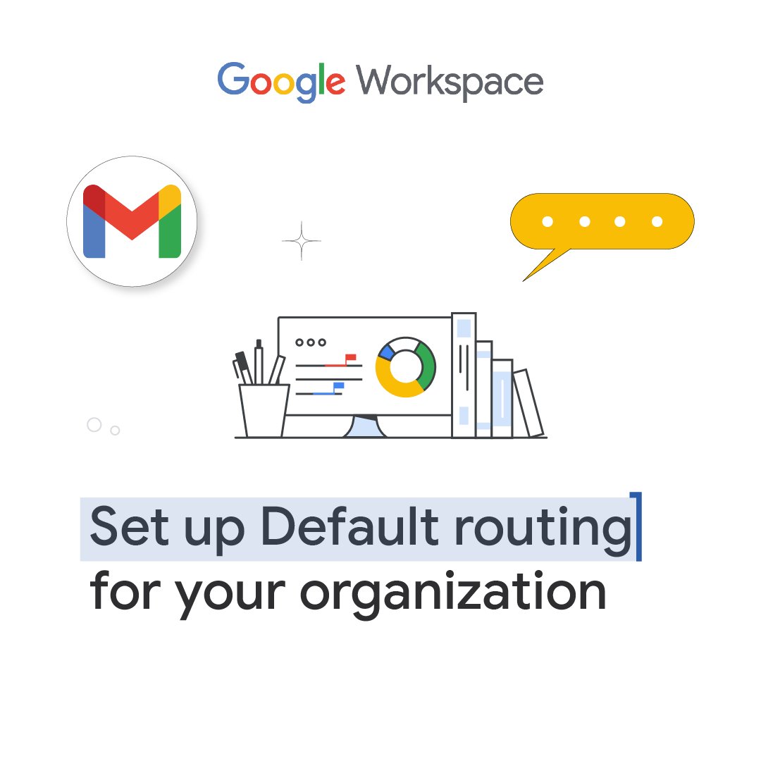 AskWorkspace's tweet image. As a Google Workspace admin, you can use default routing to control how incoming emails are managed for your organization. You can specify where emails should go and what should happen to them when they arrive. Click here to learn more: goo.gle/43yB4VJ 
#EmailRouting 📧✉️