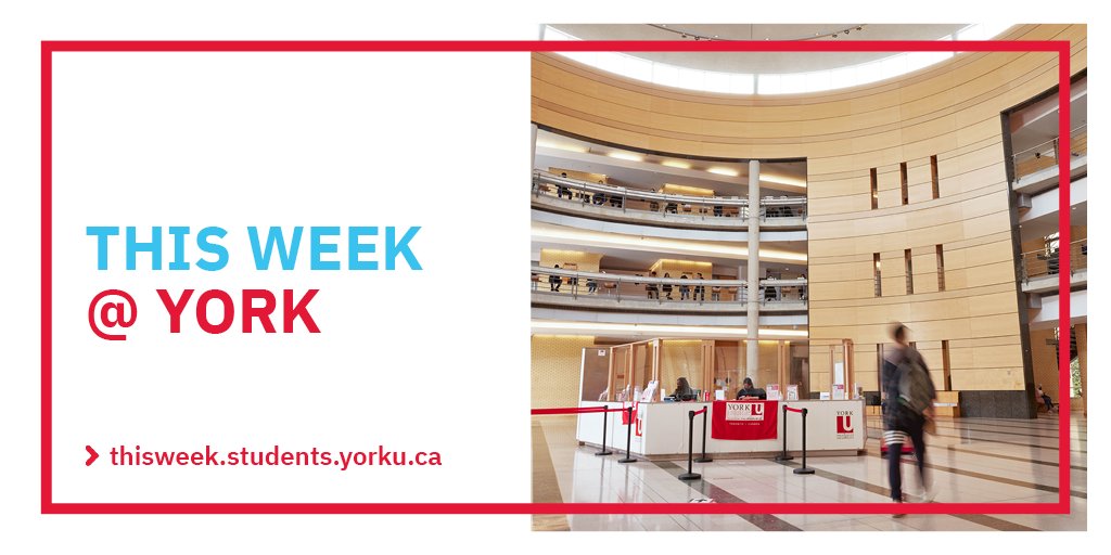 This edition of This Week @ York features several important announcements including nominations for a Trans Day of Visibility display, speed crafting, a mature/transfer student café hour and more! Catch up on every edition ➡️ thisweek.students.yorku.ca | #YorkU