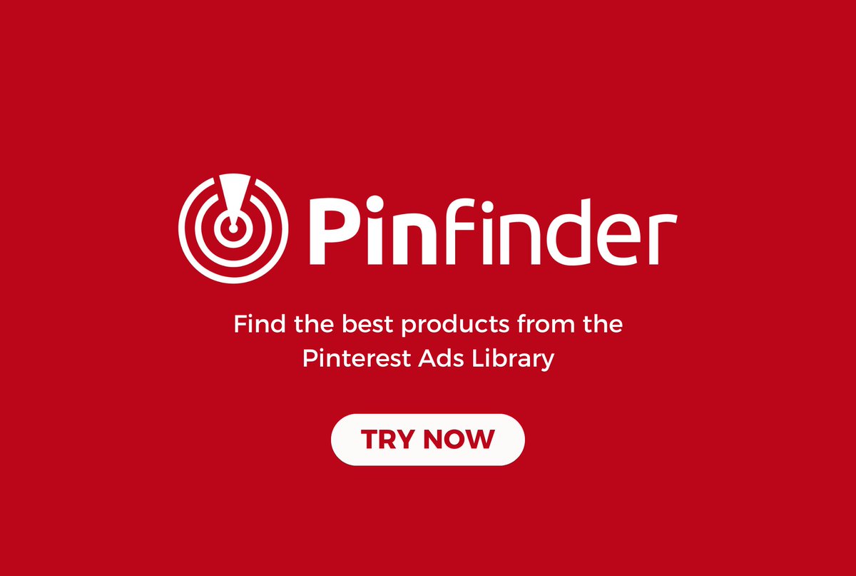 Pinfinder est en ligne.

Après des mois de développement.

Le premier outil qui analyse, filtre et trie la bibliothèque publicitaire Pinterest en trackant 100% des Ads.