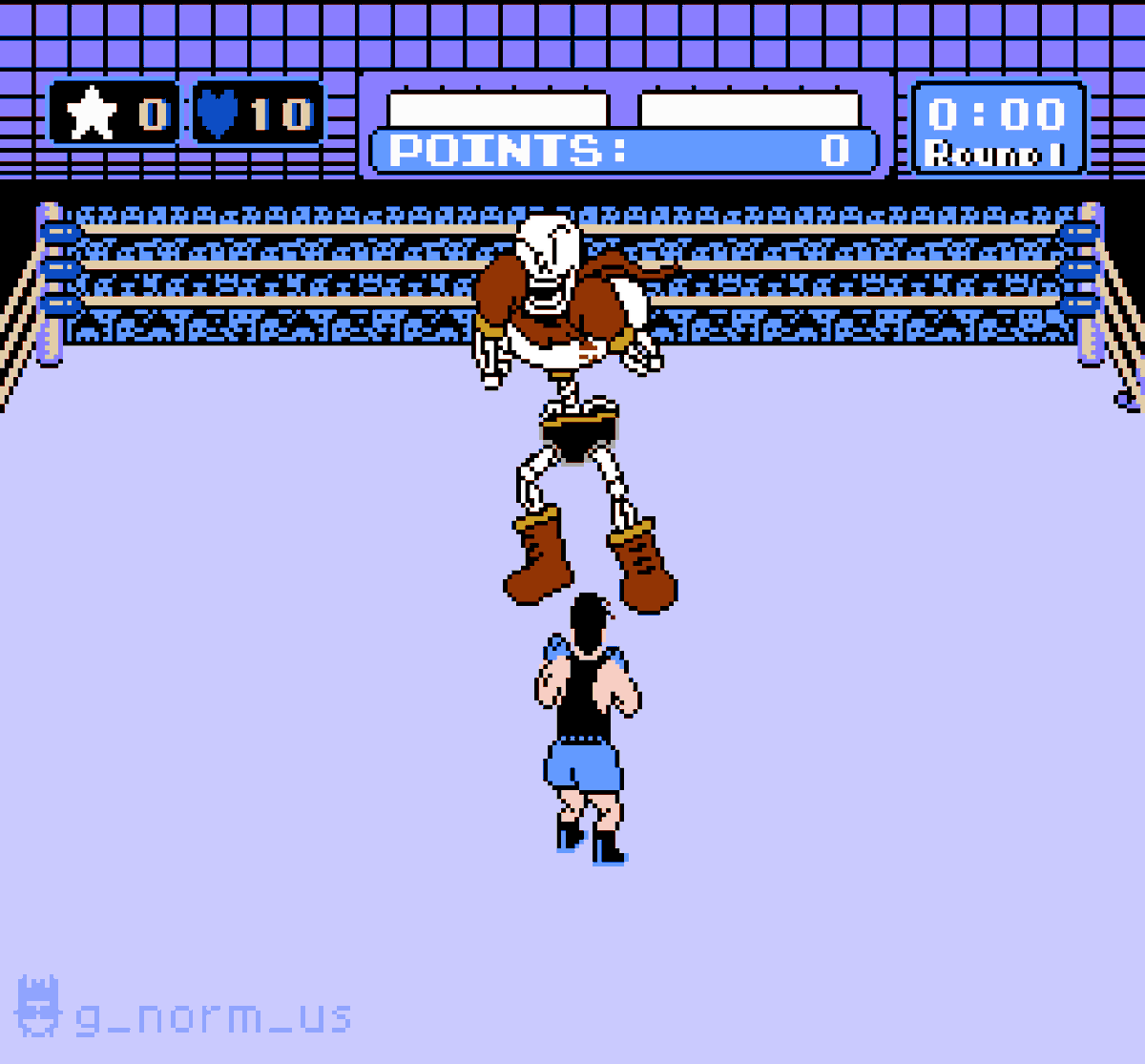 g_norm_us's tweet image. * MY LAZY BROTHER WAS INCAPABLE OF BEATING YOU; SO I, THE GREAT PAPYRUS, SHALL WIN AGAINST YOU AND BECOME THE FUTURE WVBA CHAMPION! 
* NYEH HEH HEH!

#undertale #punchout