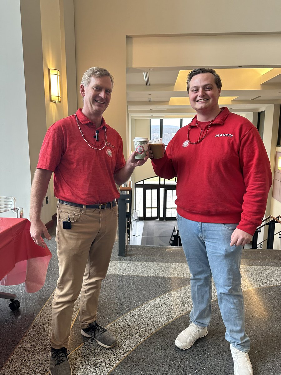 Marist's tweet photo. Sending a HUGE thank you to all of our volunteers today who are helping us celebrate #MaristDayOfGiving across campus and beyond! ♥️🤝 #RedFoxesRiseTogether https://t.co/bVd68F5h5q