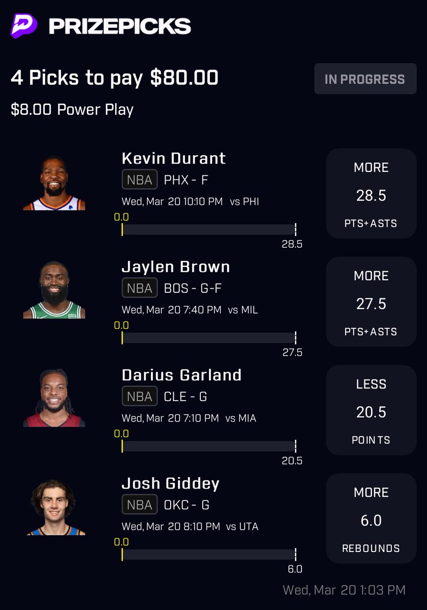 PicksThePlug's tweet image. Day 1 of the $2000 🪜 ladder challenge 🪜!!!
Tail the link
Copy my PrizePicks entry using this link: 
prizepicks.onelink.me/gCQS/shareEntr…