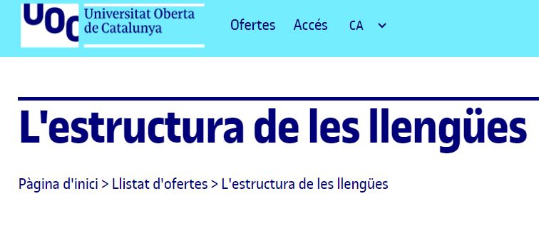 👉Lingüistes, a la UOC busquem docents col·laboradors per a l'assignatura L'estructura de les llengües del Grau de Llengua i Literatura Catalanes. Fins al 15 d'abril, podeu presentar la vostra candidatura aquí: selection.uoc.edu/web/offersjob/…