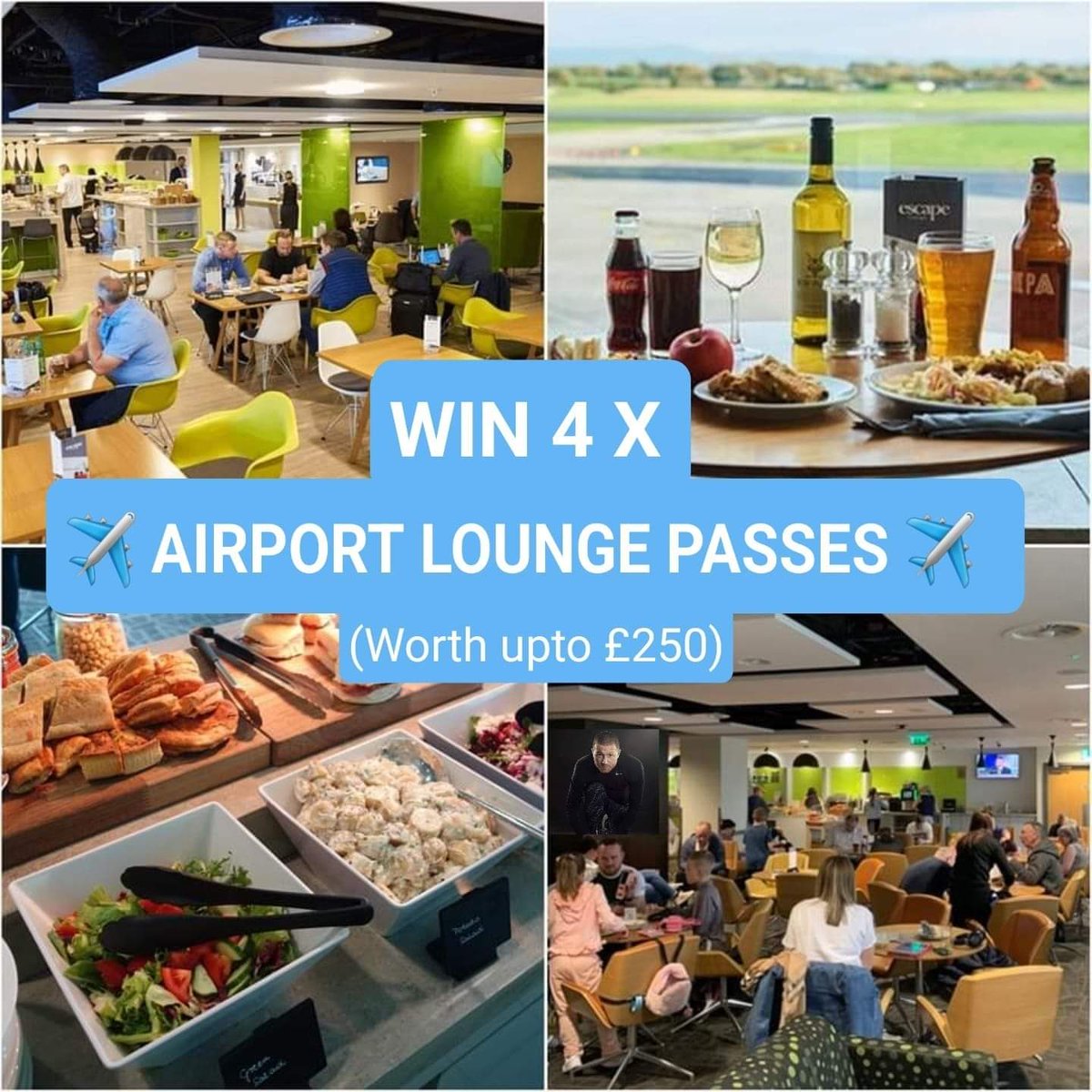 ✈️  WIN 4X AIRPORT LOUNGE PASSES  ✈️
(Worth £250)

✈️  LIKE
✈️  RETWEET
✈️  FOLLOW ME <a href="/TheWiganRunner/">The Wigan Runner</a> 🙋🏻‍♂️

Valid for 3 months + 1000+ Locations 🗺

Enter This 1 on FB, T or Insta

📆 Winner Friday 📆
 
#Win #Competition #GiveAway #Airport #Lounge #Travel #Holiday #Contest #Retweet
