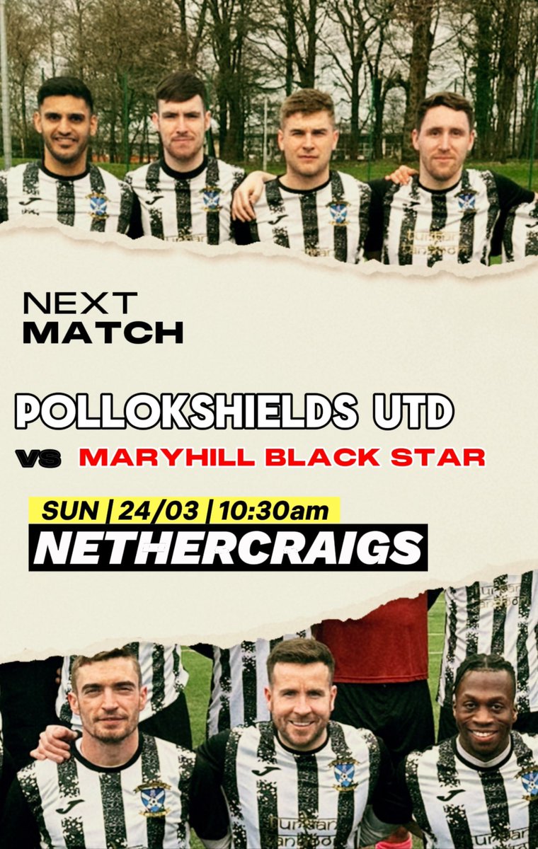 Next Match >>> 🏆 @OnlySportLTD1 Premiership ⚽️ @MBSFC 🗓 Sun 24th March 2024 ⏰ 10:30 Kick Off 🏟 Nethercraigs (Astro) #cmontheshields @GDSFC2008 @ScotAmFA @scottish_aff @ftsc0res