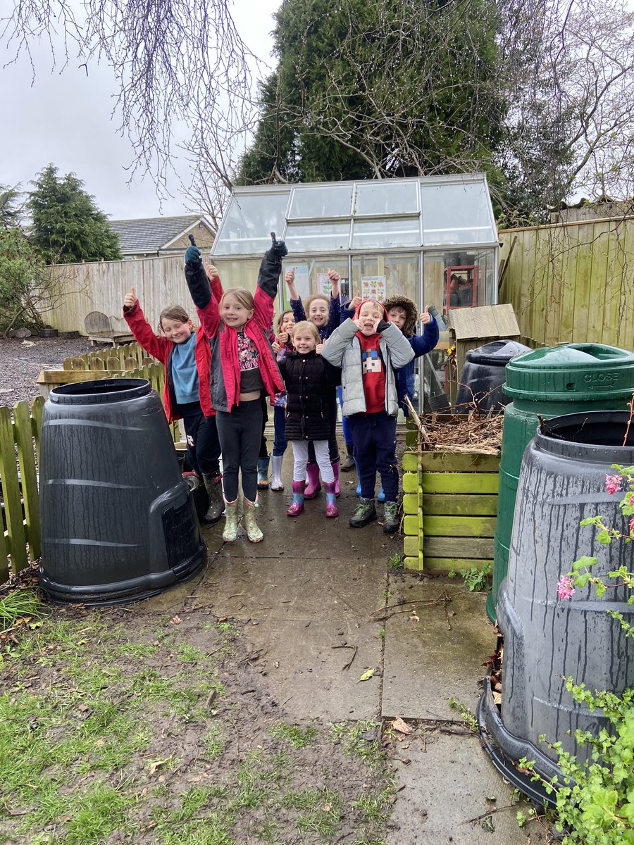 The rain didn’t stop us this afternoon! #outdoorlearning @HuttonCran