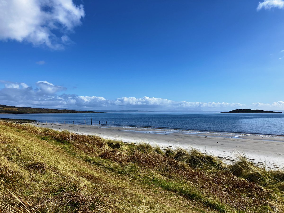 An idyllic spring day in the Hebrides spent largely in and around Corran Sands on Jura. Nothing hurried. Now to try and get the wood fire to heat up the hot tub in time for sunset.