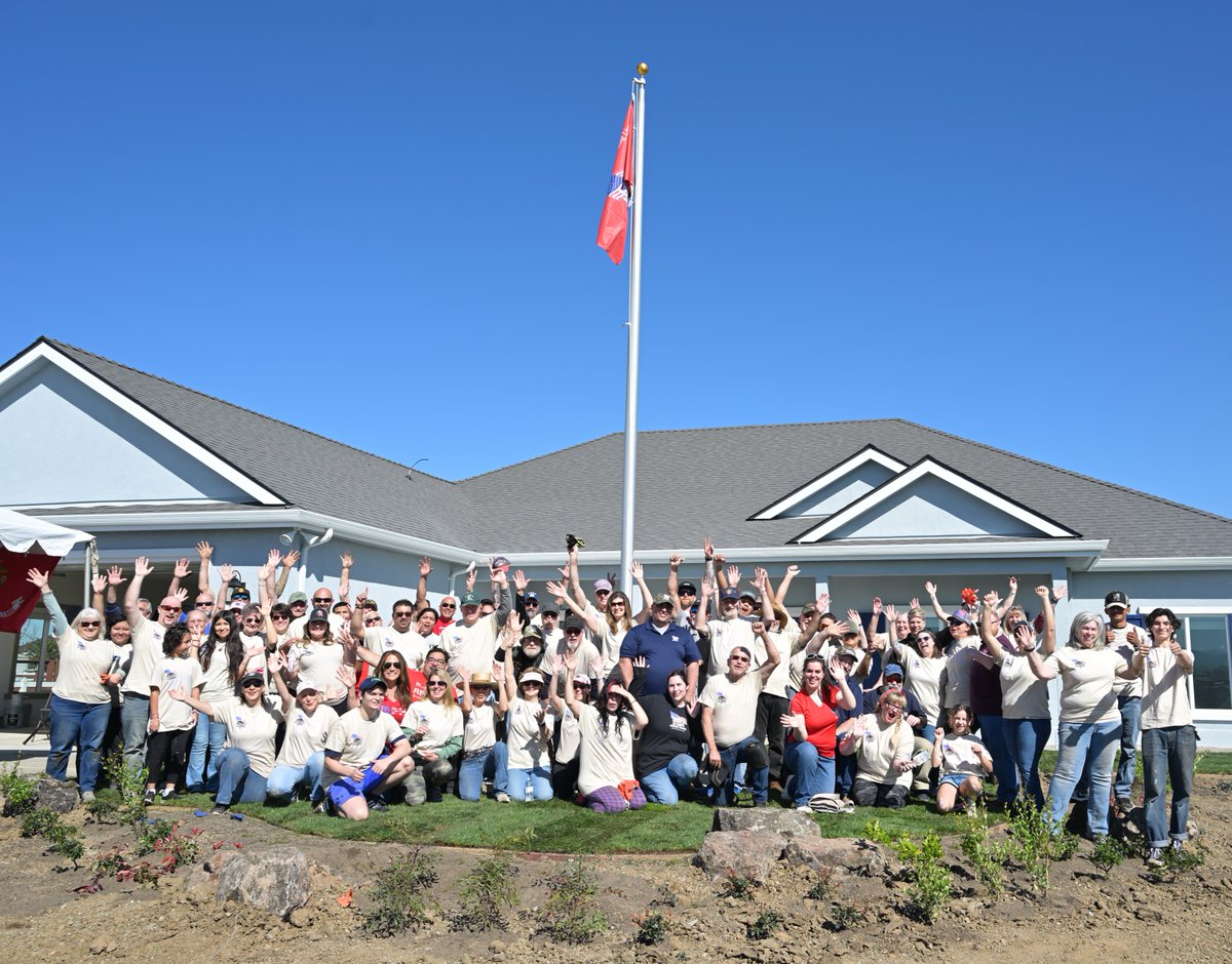 Thank you to all the volunteers who came out to lay the landscape of Marine Sgt Kyle Garcia and his family's future home in Byron, CA. Homes For Our Troops is presenting the keys to Kyle's new specially adapted custom home on April 20; learn more: hfotusa.org/building-homes…