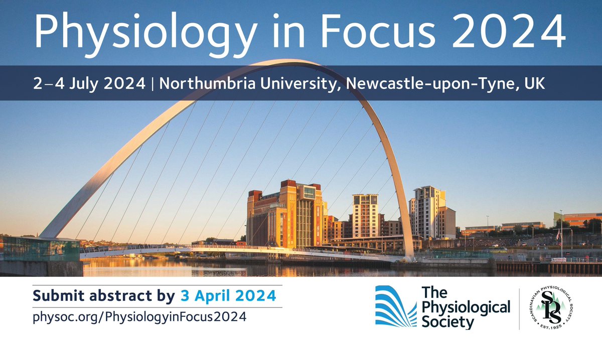 Abstract submission is OPEN for #PhysiologyinFocus 2024, our joint conference with <a href="/scandPhys/">Scandinavian Physiological Society</a>. Submit your abstract to be a part of the selection of the best &amp; most exciting current physiological research. Abstract submission closes 3 April: buff.ly/3IIiDUS