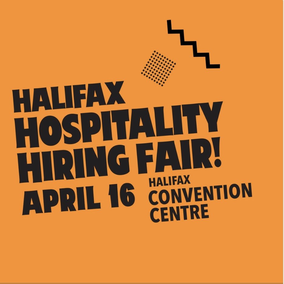 Don't forget that there's another huge job fair this April in Halifax in the Halifax Hospitality Job Fair. Bring your resume to the Halifax Convention Centre on Tuesday, April 16th, from 10am - 7pm to talk with lots of employers! #HalifaxJobFair #HalifaxJobs