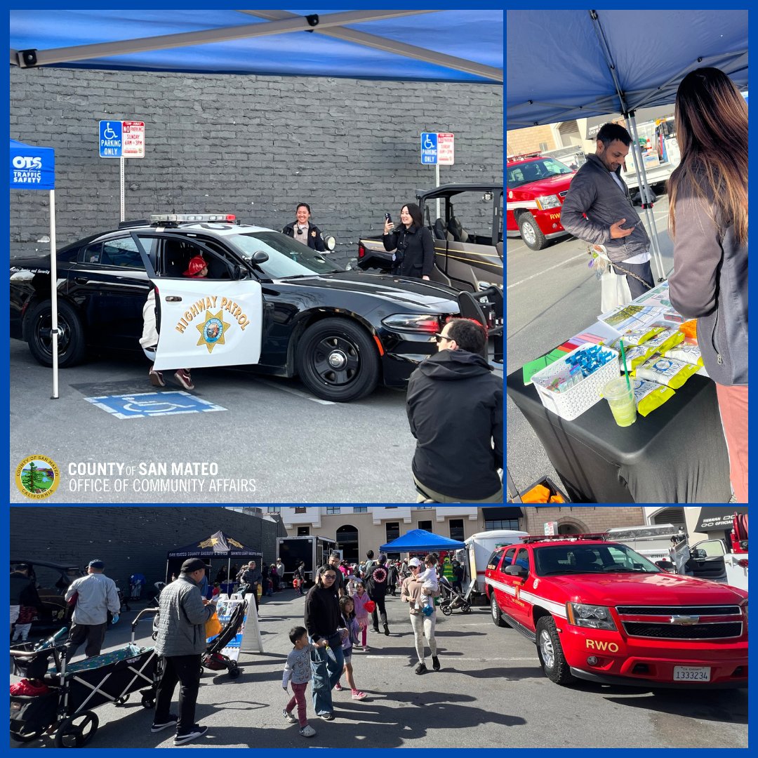 We attended San Carlos Public Safety Fair on Sunday Mar. 10th. Through engaging activities, community members learned about how to best prepare and stay safe during a disaster. They also had a chance to explore a variety of public safety equipment like firetrucks and patrol cars!