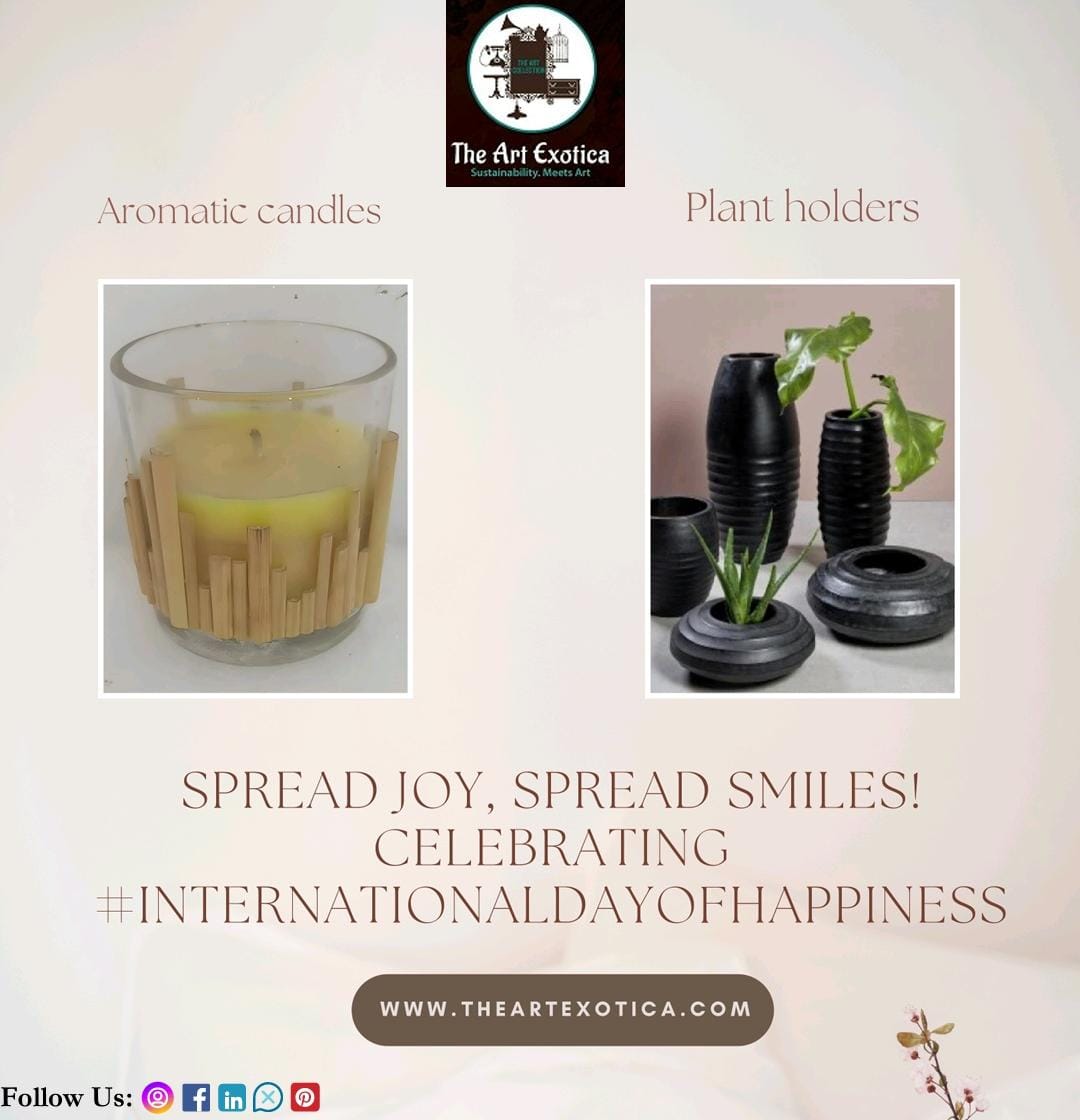 Today, let's spread joy and positivity as we celebrate the International Day of Happiness! 😊✨ #HappyVibes, #handicrafts, #ArtisanCrafts #HandmadeWithLove #SupportLocalArtisans
#HandcraftedGoods
#Artistic
#TraditionalCrafts
#HandmadeArt
#ArtisanalProducts
#HandmadeGifts