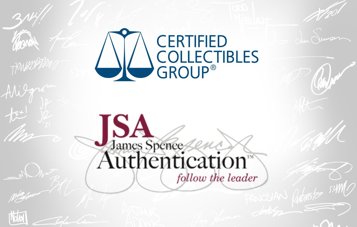 Huge news, autograph collectors! We are thrilled to announce that @CCGcertified , the leader in grading collectibles, is acquiring JSA, the leader in autograph authentication. Together, CCG and JSA will provide a seamless solution for autograph collectors to have their items