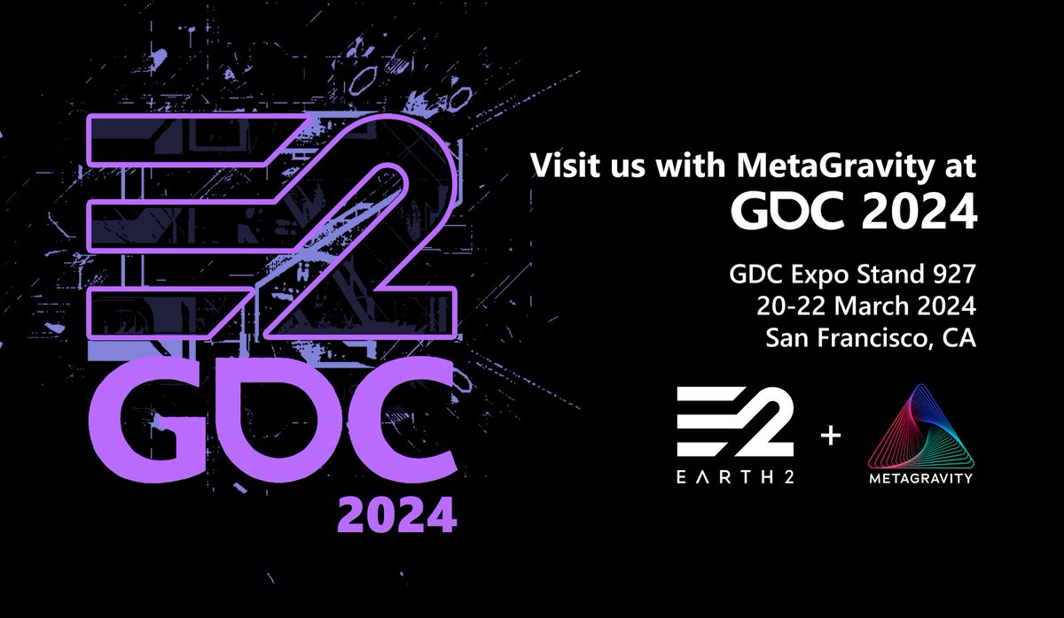 #Earth2 at #GDC2024! Hell yeah! 3 years ago I never imagined we'd have come this far and have a (VERY EARLY) #E2V1 build at the world's premier gaming event #GDC! To learn more, check out 🌏✌️ earth2.io/news/gdc-2024 I am personally in #SanFrancisco for the event. I have a