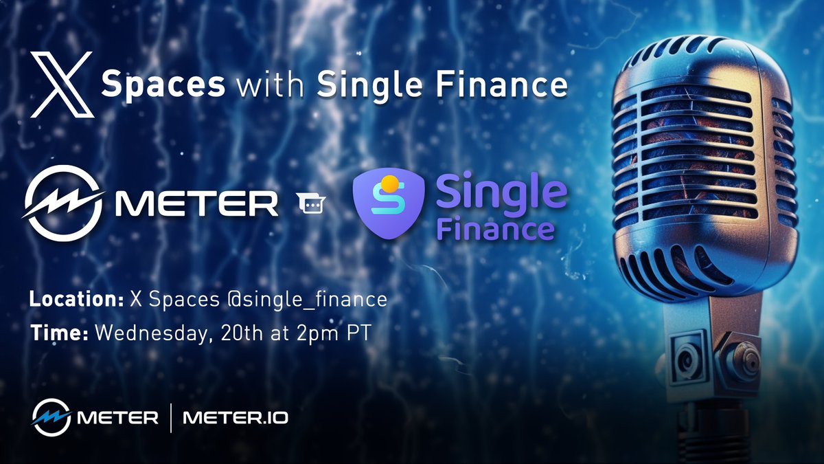 ⚡️Join us for an exclusive #AMA session today with @single_finance! 🎉

📅 Date: Today, 3/20 at 21:00 UTC (2 PM Pacific)
📍 Location: twitter.com/i/spaces/1eaJb…

🗣️ Get ready for all things #DeFi and #Web3 as we explore #SingleFinance's unique approach to capital-protected yield…