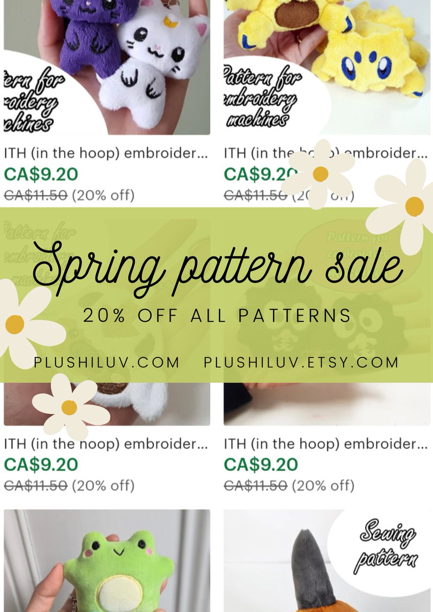 It's the first day of spring which means it's time for the spring pattern sale! 🌷