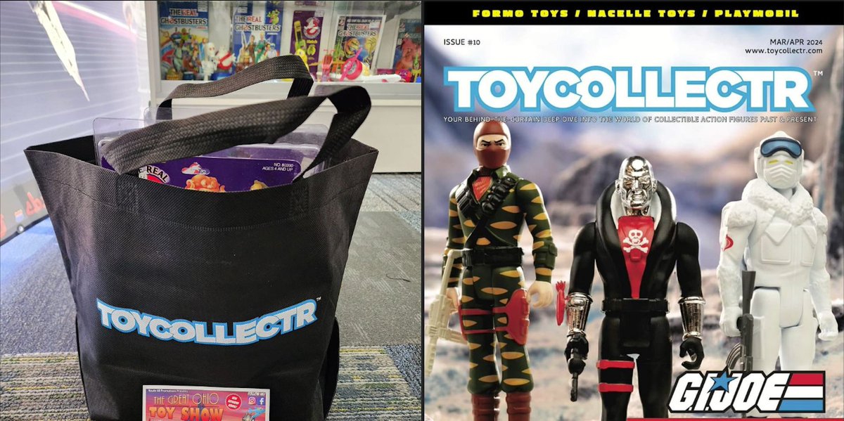 @ToycollectrMag will be at The Great Ohio Toy Show in Xenia on March 30! Our table is in Building 1. The first 500 patrons through the admissions line will get a copy of the magazine's current issue plus a reusable logo tote bag for all the toy goodness you pick up at the show!