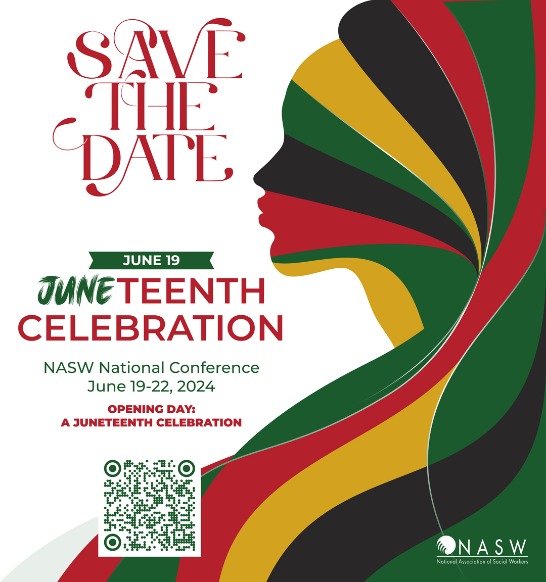 #ICYMI Join thousands of #SocialWorkers, like-minded professionals and social work leaders at #NASW2024, our National Conference June 19-22! This year’s conference opens on Juneteenth and we’re inviting you to join our opening celebration! Register today: buff.ly/3OUrbLZ