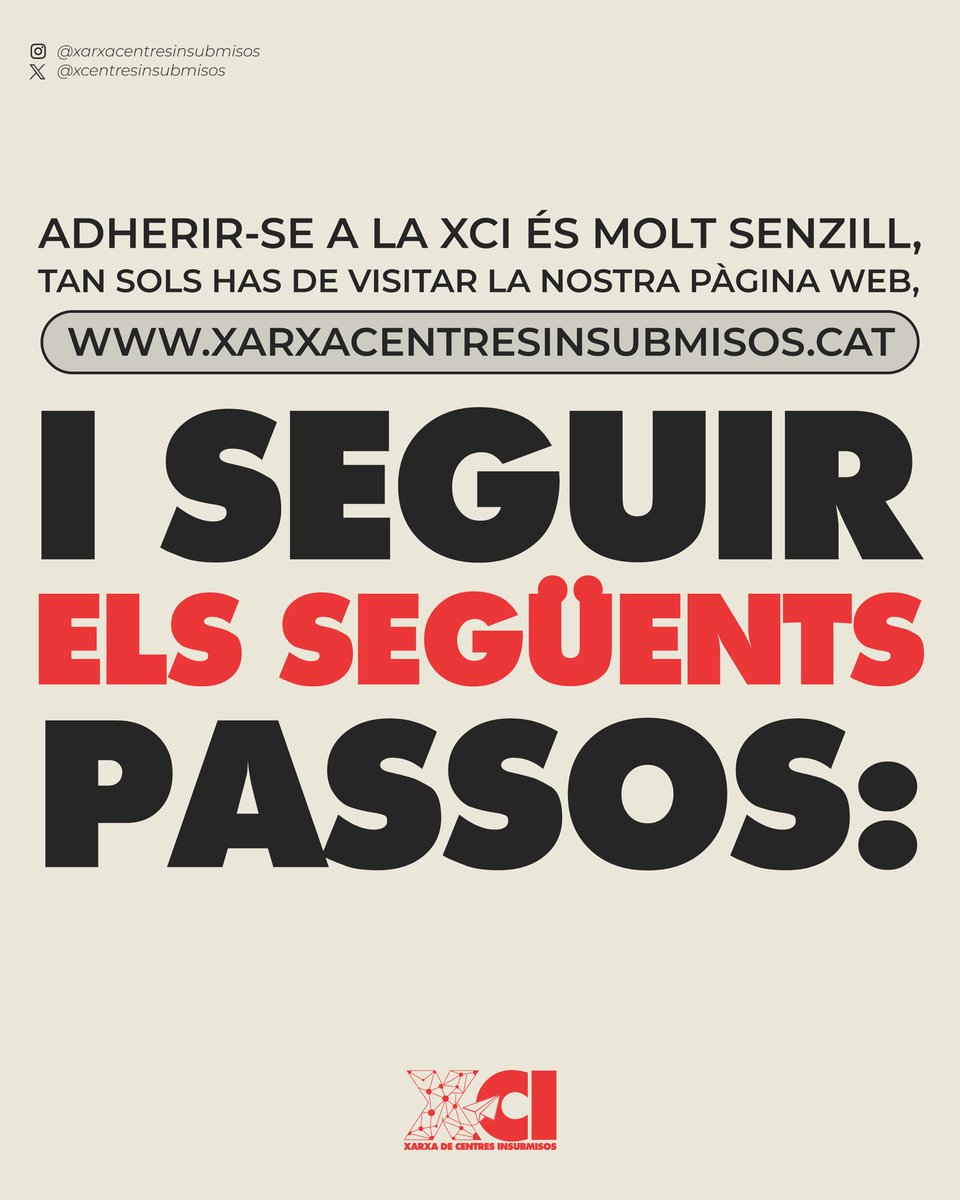 xcinsubmisos's tweet photo. ❓Com adherir-se a la Xarxa de Centres Insubmisos?

Avui presentem el formulari d'adhesió a la Xarxa per assemblees de professorat, assemblees d'estudiants, assemblees de famílies o individualment. https://t.co/S5QPpIiTTw