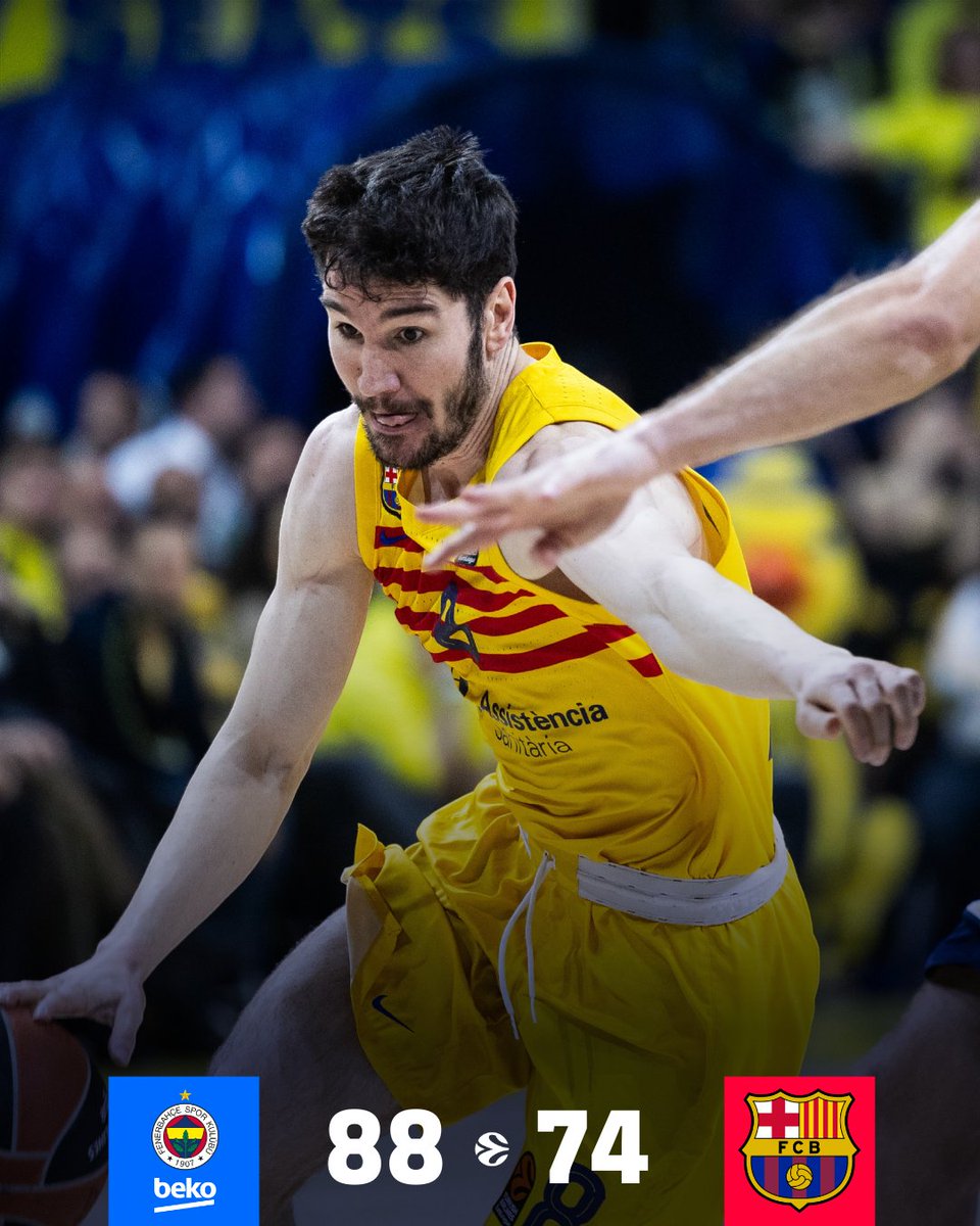 BasquetArg7's tweet photo. Caída del Barcelona 🆚 Fenerbahce 74-88 por la jornada 30 de la Euroliga 🏀

📊🇦🇷
Nico Laprovittola sumó:
11 puntos
2 rebotes
4 asistencias
1 recupero
En 19:21 minutos de juego https://t.co/1B4mPZk5B2