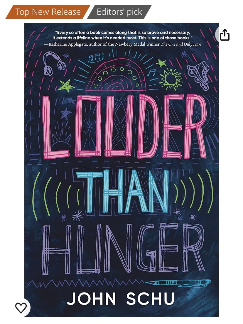 💥 LOUDER THAN HUNGER is out💥 @MrSchuReads new MG novel in verse just debuted as a TOP NEW RELEASE & EDITOR’S PICK. It’s winner & guaranteed to get more love on the way. #mgauthor #middlegrade #newbook #middlegradebooks #middlegradefiction #tween #teen #kidlit #kidslit