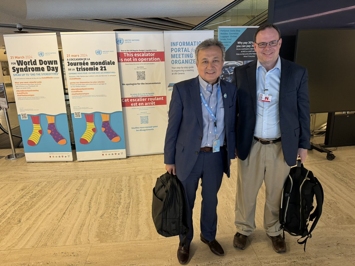 Dolkun_Isa's tweet photo. Great catching up with my dear friend Dr. Adrian Zenz at the Human Rights Council session of the UN in Geneva! Always a pleasure to collaborate together. @adrianzenz https://t.co/2V6p82J2Bm