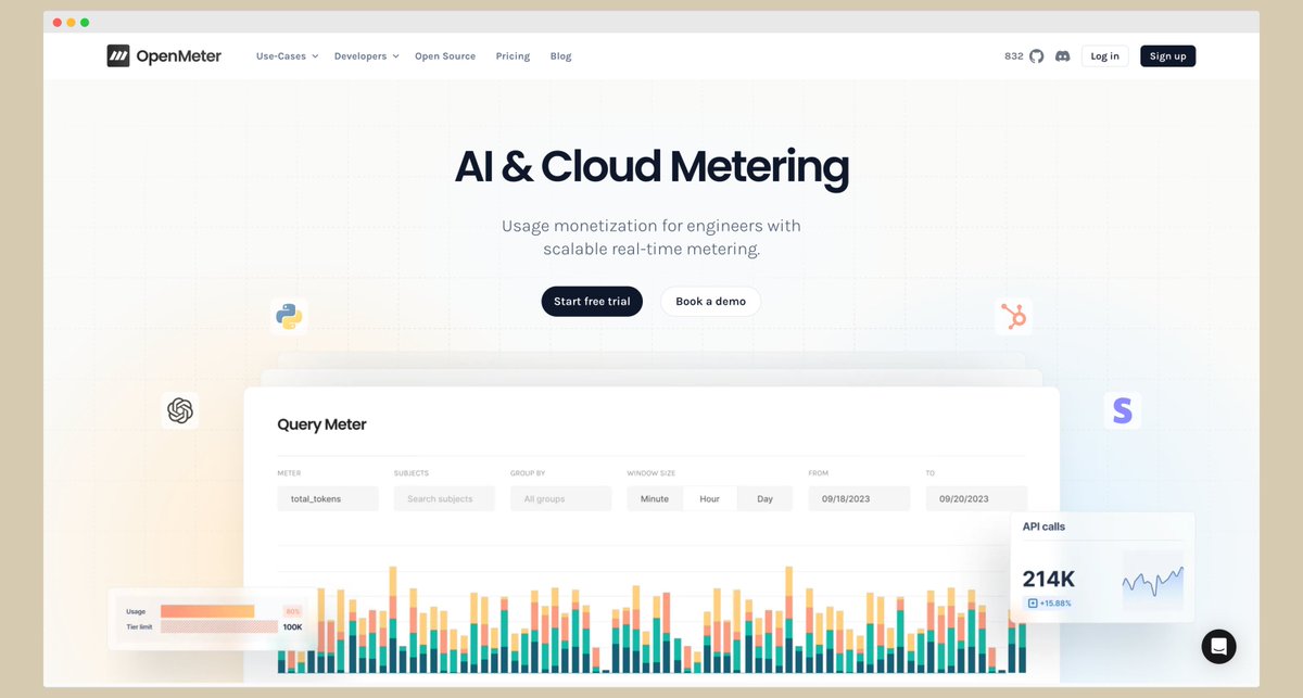 HelloAIML's tweet image. OpenMeter raised $3M in a seed round from Y Combinator, Haystack, and Sunflower Capital to standardise a managed cloud service and an open-source metering platform for real-time data processing and integration. #openmeter #funding #opensource #data #cloud #investment #ycombinator