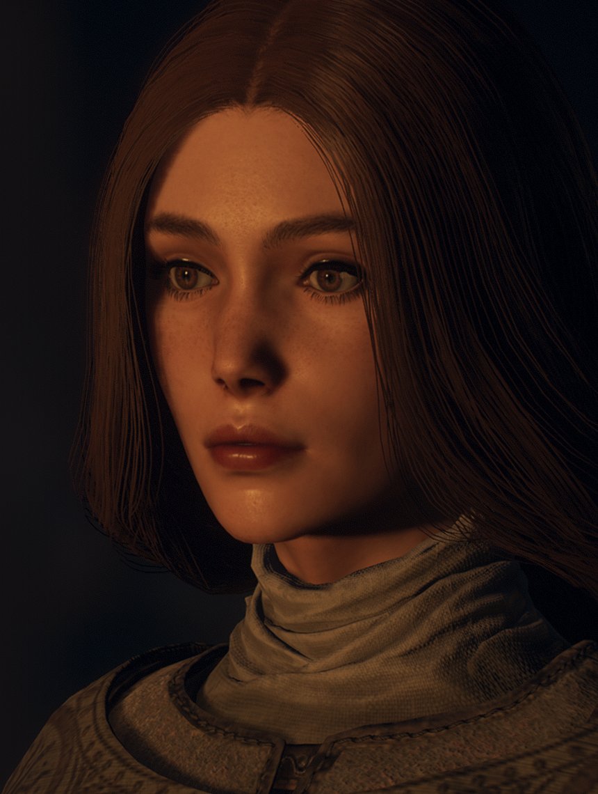I think I just created the hottest video game character I've ever seen in the @DragonsDogma character creator, I can't stop looking at her!