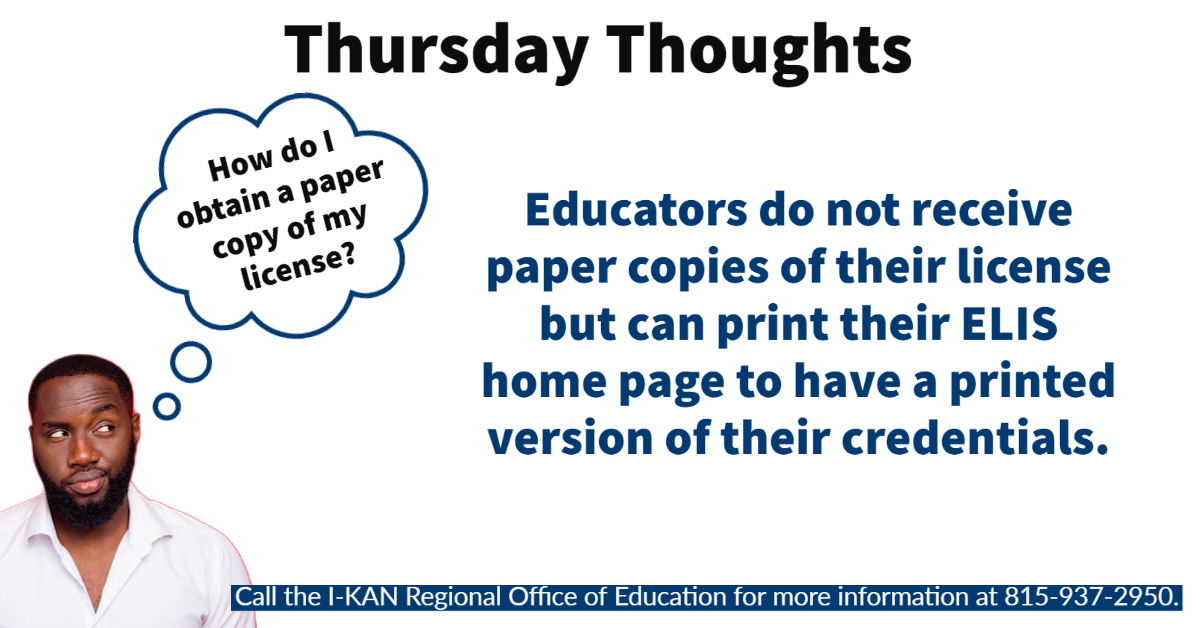 IKANschools's tweet photo. I-KAN ROE offers helpful licensures tips in the weekly #ThursdayThoughts https://t.co/uvH1knXF35