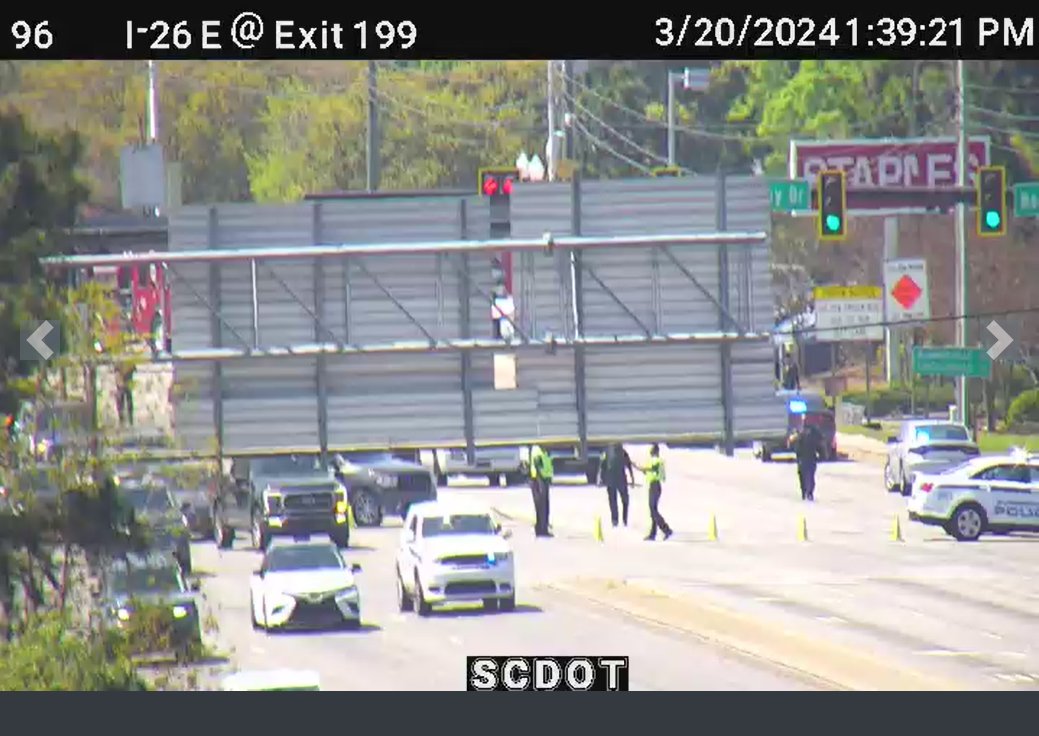 I-26 is shut down in all directions at Exit 199 due to an incident this afternoon. (SCDOT)

Read more at: bit.ly/3wVfa2D