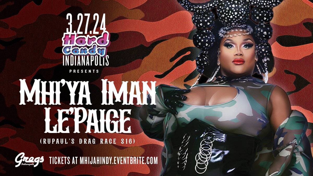 Indianapolis IN! Next Wednesday, March 27 - Mhi’ja Iman Le’Paige <a href="/QueenOfFlipss/">Mhi’ya Iman Le’Paige (Queen Of Flipss)</a> comes to <a href="/GregsOurPlace/">Gregs Our Place</a>! Hosted by <a href="/Patriciayoweave/">Pat yo weave</a>! Tix: MhiyahIndy.eventbrite.com