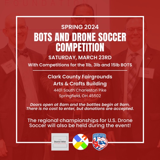 This Saturday, we will proudly sponsor Cliff Park High School and Hayward Middle School in the @XtremeSTEM BOTS and Drone Soccer event. We hope to see you on Saturday to cheer on these bright minds as they combine their passion for STEM and sport at this amazing STEM event!