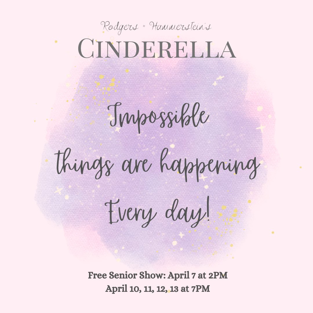 It may seem impossible, but we have 21 days until our official opening night! All four nights are selling quickly. Don’t wait until the clock strikes midnight: order your tickets today! admin.eservicestech.com/p/bhsmusical/e…