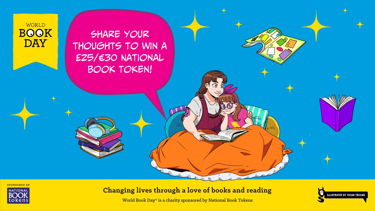 If you're a parent or guardian, we'd love to hear about your experiences of World Book Day. Take part in our short survey and you could win a £25/€30 National Book Token. Take the survey here: bit.ly/3IEmkuZ