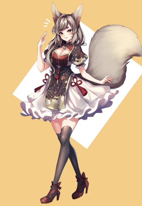 Another character i have since 2020 :") $250A kitsune oc, you also have the freedom to name her however you like, give her the story you'd like or do whatever! Will also provide will the full resolution and without the watermark/ transparent bg. 