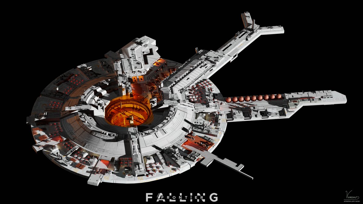 Z7000k's tweet image. I&apos;ll going to post couple of alternate renders and  breakdowns in the coming days - starting with the overview of the main complex. 

#FallingFrontier
#b3d