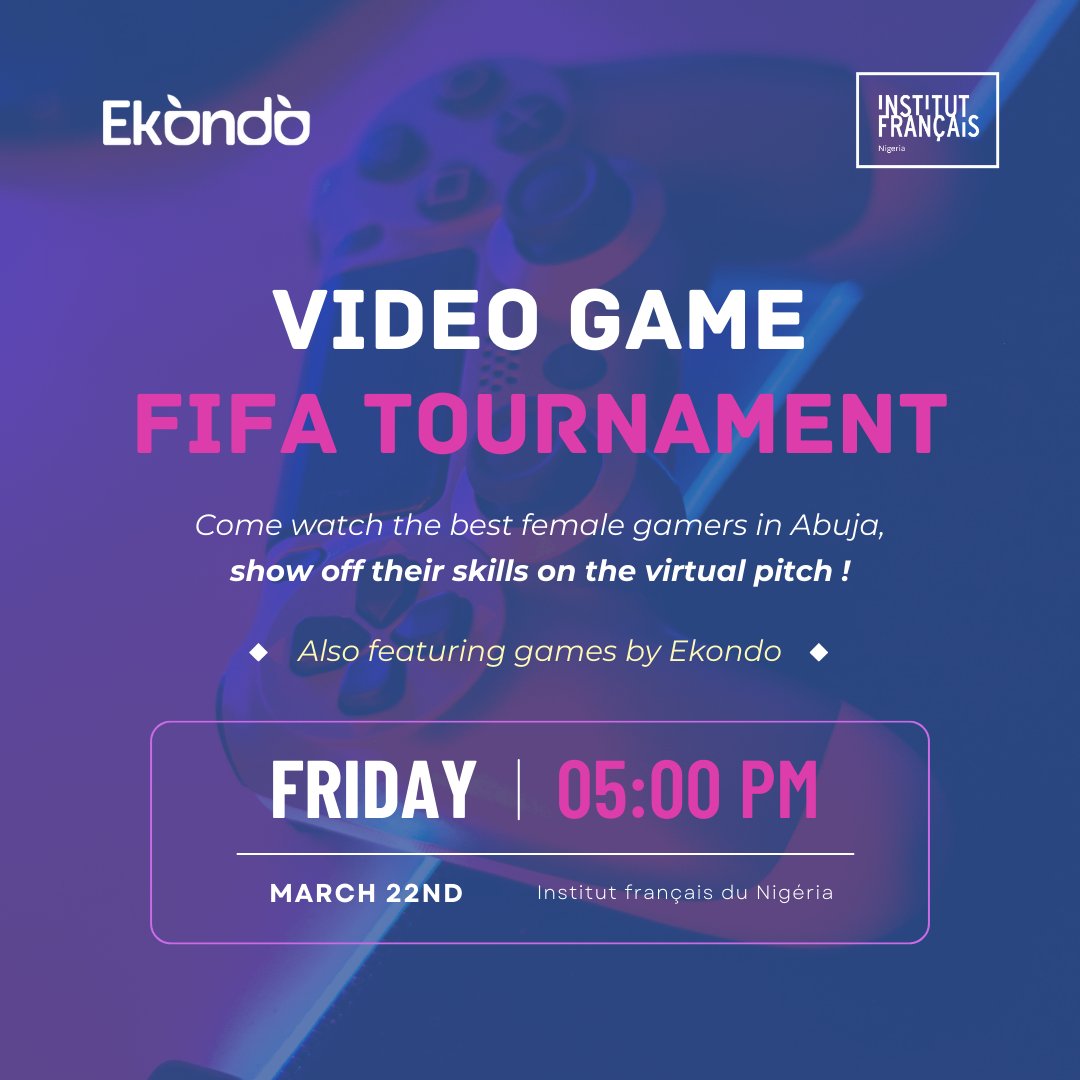 Join us this Friday for an Esports FIFA Tournament! 🎮⚽  Come support our players as they compete for the women's day Esports trophy 🏆 💸 FREE Admission/All Audience #VideoGame #InternationalWomensDay2024 #fifatournament #EsportsFIFA #WomenInGaming