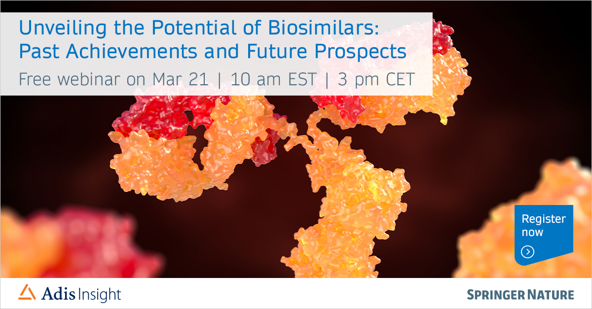 Join us tomorrow for an in-depth analysis of the #biosimilars industry, including its evolution, current market status, and future opportunities. Sign up for this free webinar here 👉 bit.ly/4afBpzn