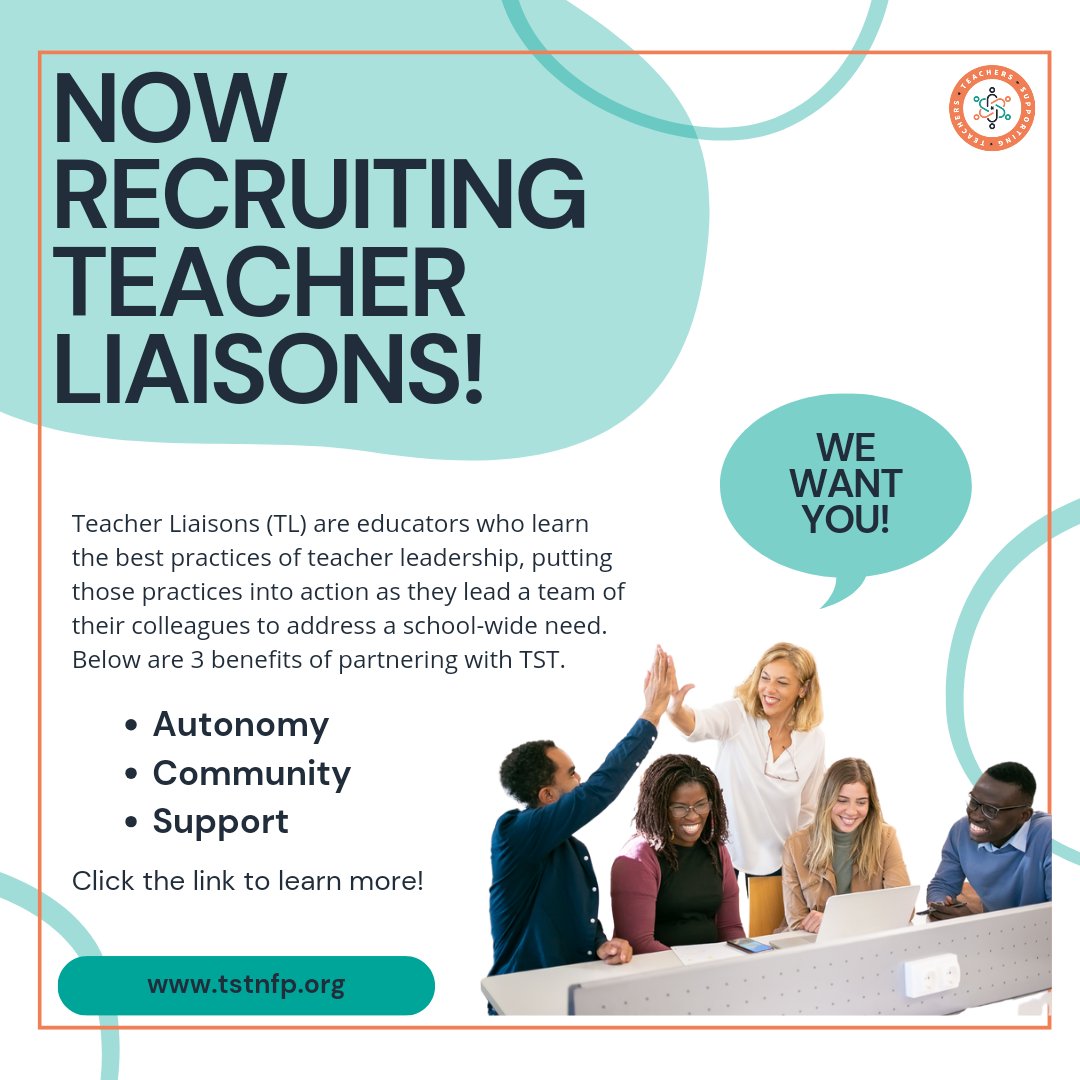 We are so excited to announce that TL applications are NOW OPEN! Click the link below to learn more and apply today!

docs.google.com/forms/d/e/1FAI…