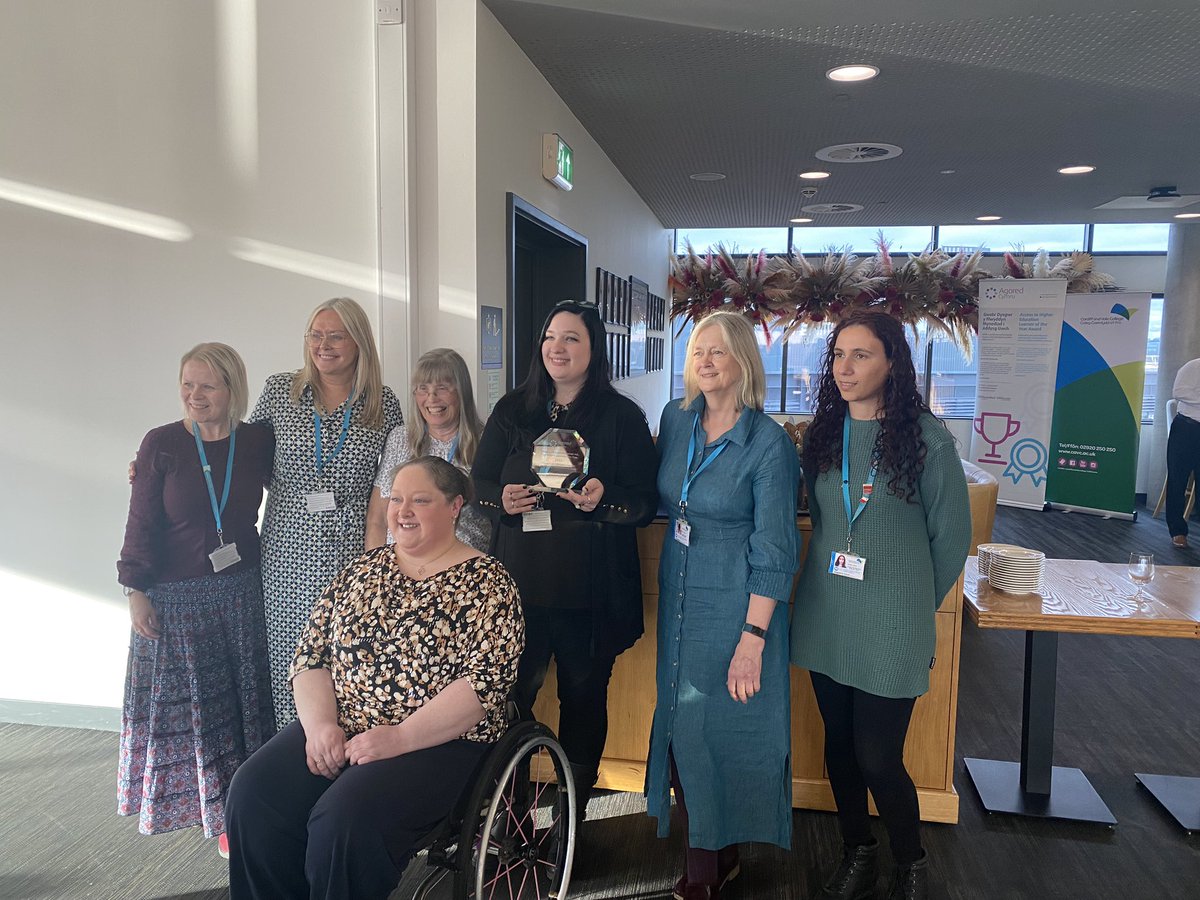 Very proud to see and support our access team this afternoon and their amazing winning learners! @jcpritchard_1 @DDbiology @josephinemgrech @CAVC