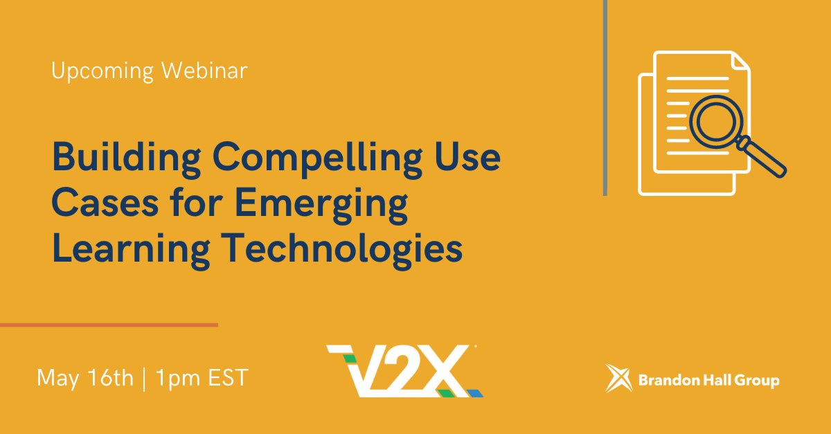 🚀 Registration is now open for our upcoming webinar: 'Building Compelling Use Cases for Emerging Learning Technologies.' 🗓️ Date: May 16 🕒 Time: 1:00 pm Eastern 📍 Location: Zoom- hubs.la/Q02q7fsG0
