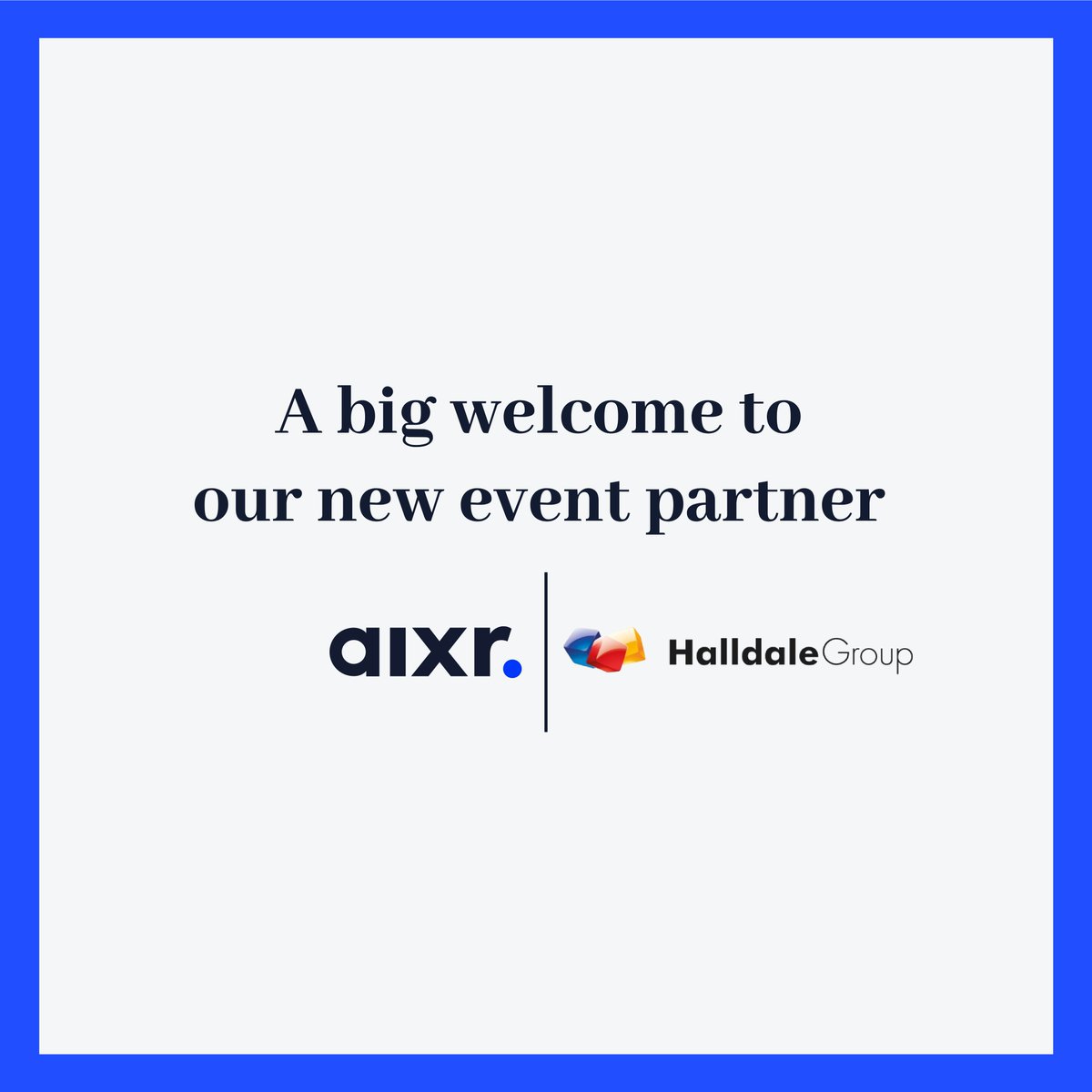 We're proud to announce @HalldaleGroup as our latest event partner 👏 Together, we're taking strides in advancing innovation and technology within our community. Get more information about this collaboration on our website ➡️ aixr.org/press/articles…