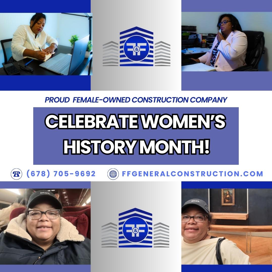 🏗️ This #WomensMonth at #FFGeneralConstruction, we are proudly celebrating #Women in the #Construction industry. 

We are a female-owned #company based in #Atlanta. It is out honor to serve you!  👍

ffgeneralconstruction.com/who-we-are