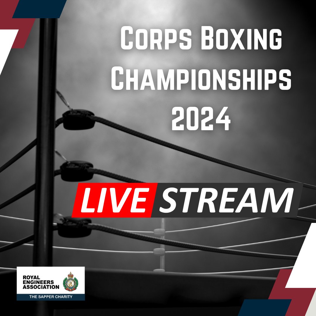 Please join us tomorrow for the Live Stream of the Corps Boxing Championships, which has been sponsored by us. Starts at approx. 6:30pm. youtube.com/live/_kY4AZAJL… Good luck to all of the competitors! #SapperFamily #SapperStrong #Ubique