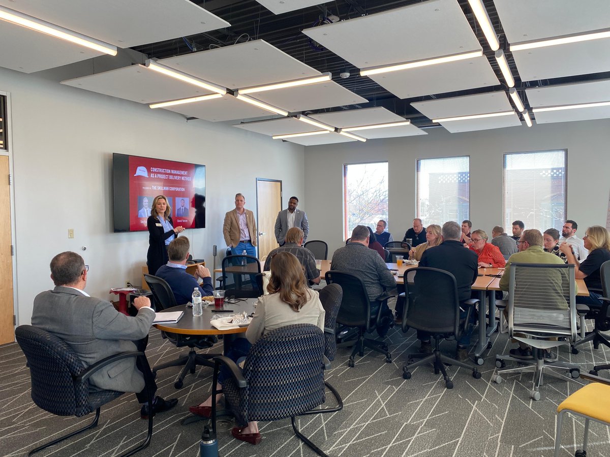 The @SkillmanCorp hosted a Lunch and Learn session today for Fanning Howey on various project delivery methods. We're grateful for the insightful session and their continued partnership in delivering outstanding projects!