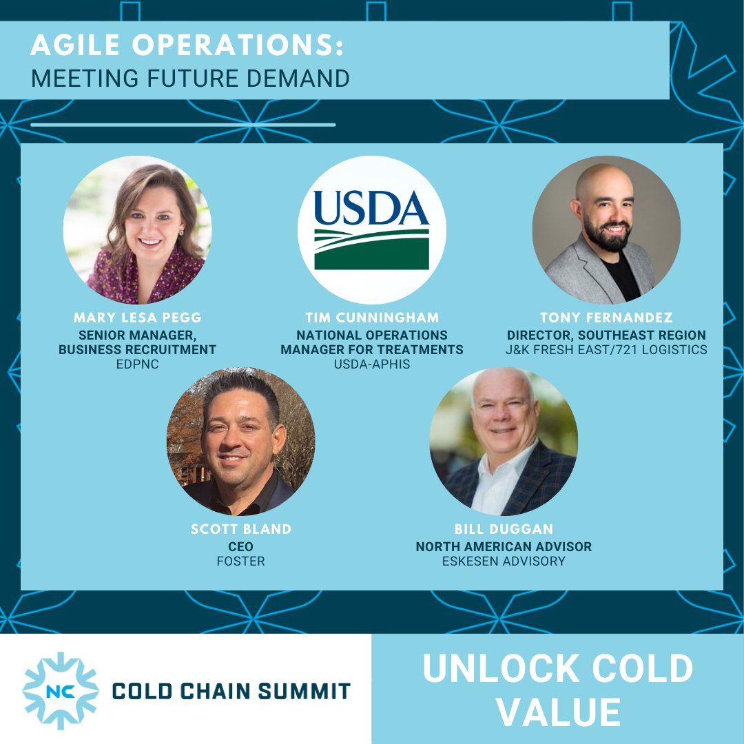 Our Cold Chain Summit is less than a month away and this marks our final panel announcement! The 'Agile Operations: Meeting Future Demand' panel will take a closer look at the changing demand landscape and operating environment, including evolving requirements of the cold chain.