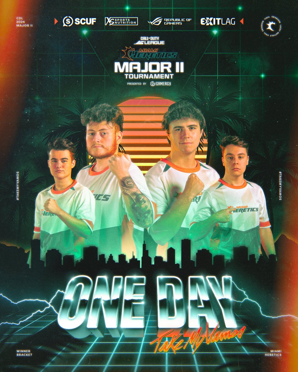 IT ALL STARTS TOMORROW.

#TakeMyVamos