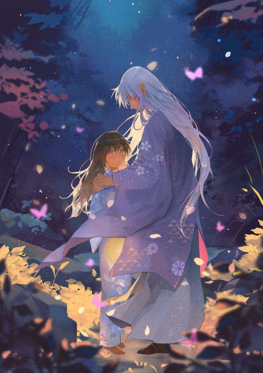 This is my contribution to the #SessRinEternity / #320生而爱铃96小时  96Hour Relay Race! 
✨🌙Deep in the Forest🎐✨

Please look forward to the works from the next contributor,@mml1203497123

#3月20日殺りんデー 
#sessrin 
#Sesshomaru 
#犬夜叉 
#殺りん